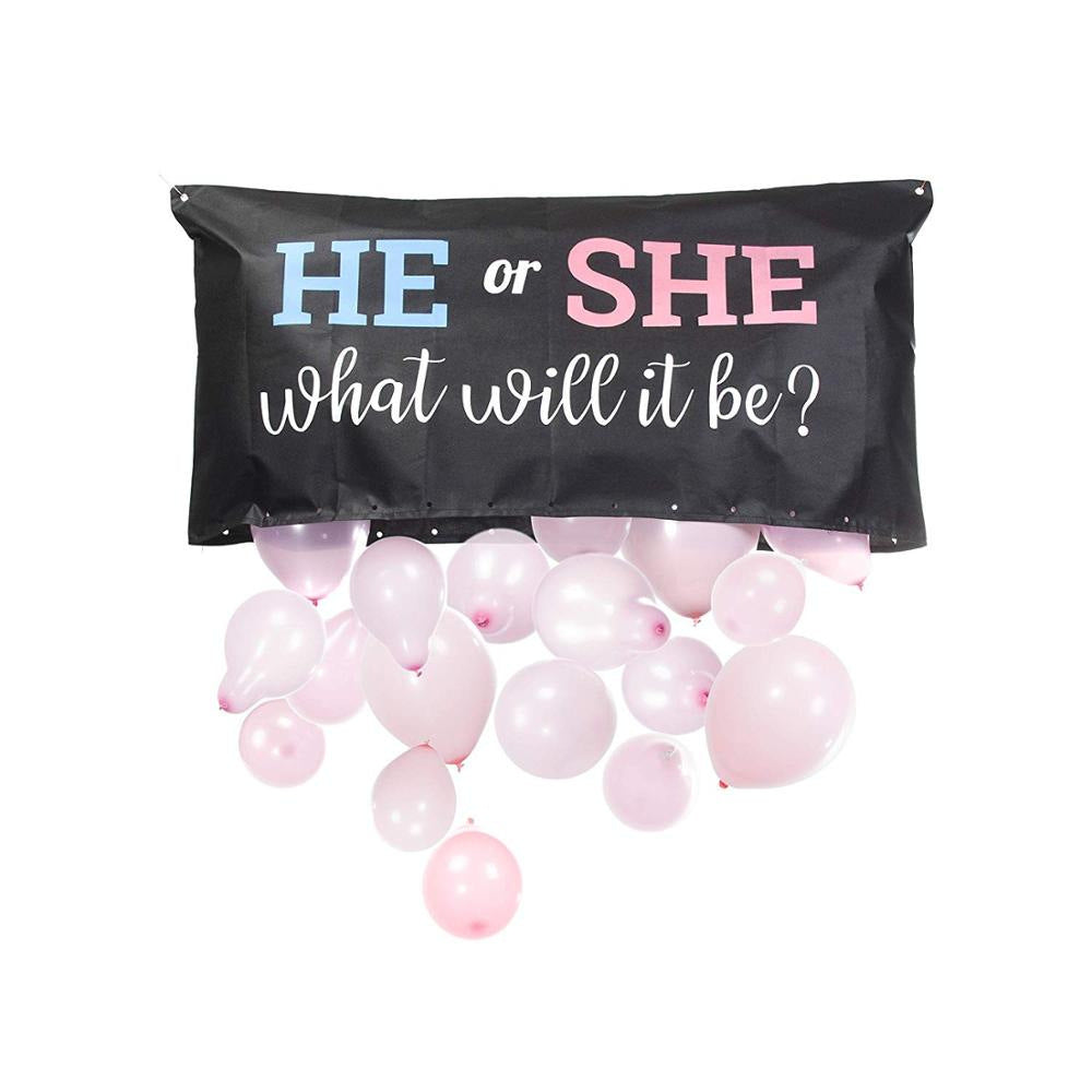 Gender Reveal Boy Girl Balloon Bag